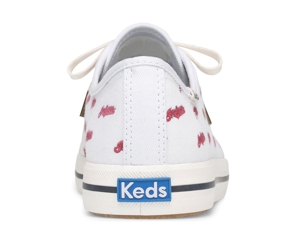 Tenis Keds Mujer Blancos/Rojos - Kickstart Mlb® - 4205-GJKRS